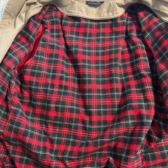 Brooks Brothers VTG poplin tan Trailcloth sherpa lined safari jacket size 38R - Picture 10 of 13